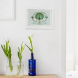 Pfau im Pantheon Wörlitz (Print A5 im Passepartout)