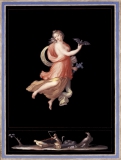 Feiner Schal/Plaid (100% Schurwolle, 180 x 140 cm) nach einer Wandmalerei aus der Villa Hamilton Wörlitz - Motiv 2